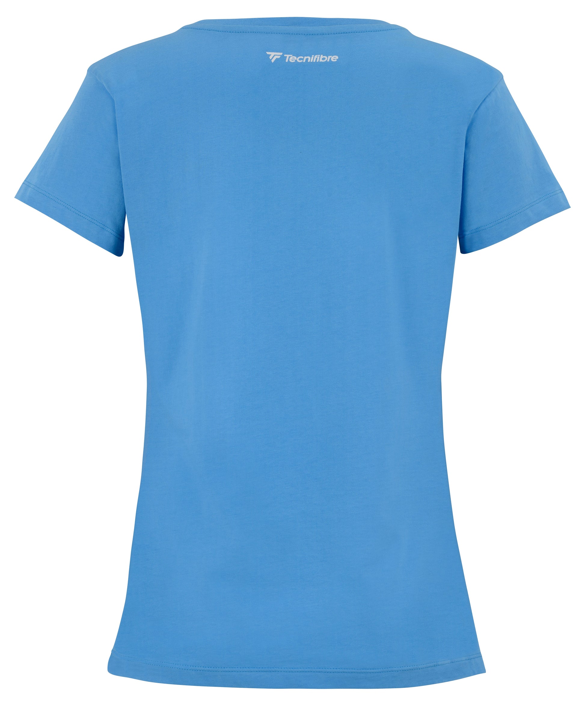 TEAM COTTON TEE AZUR FEMME