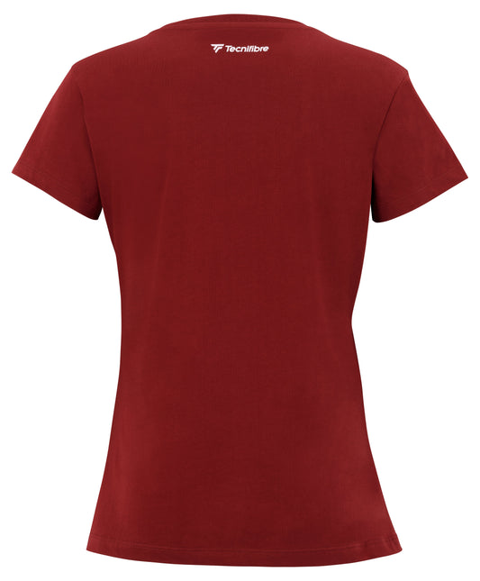 TEAM COTTON TEE CARDINAL FEMME