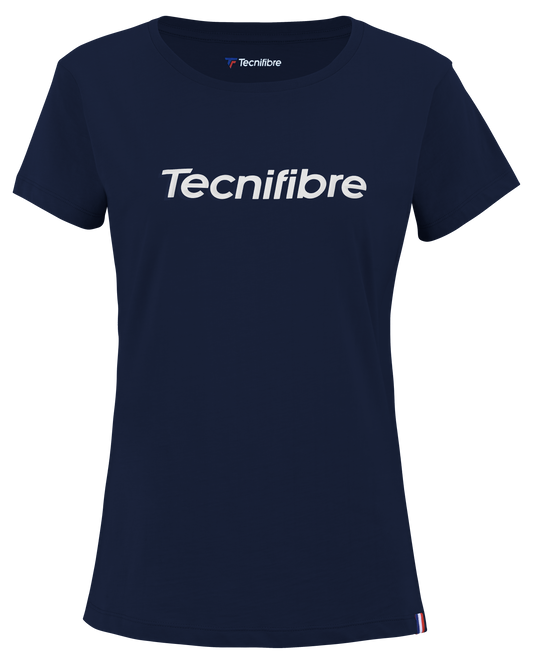 TEAM COTTON TEE MARINE FEMME