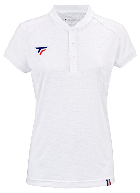 TEAM MESH POLO WHITE FEMME