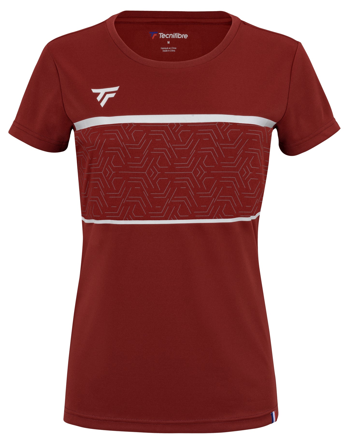 TEAM TECH TEE CARDINAL FEMME