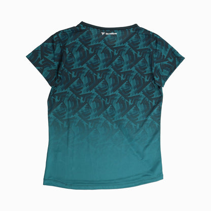 TEE SHIRT X-LOOP TEAL FEMME