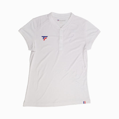 WOMEN'S TEAM MESH POLO WHITE