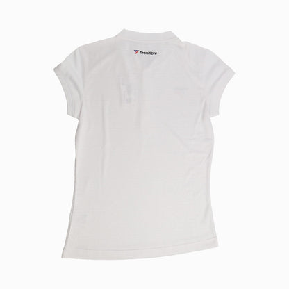WOMEN'S TEAM MESH POLO WHITE